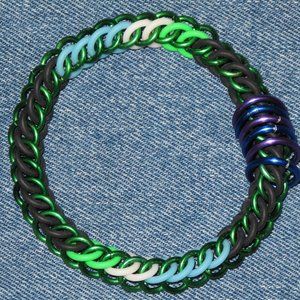 CHAINMAIL STRETCH BRACELET - HALF PERSIAN WEAVE